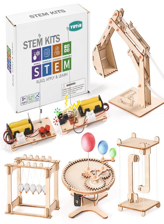 Yutin STEM Science Kits for Kids Ages 8-12 8-10, Wood Building Crafts Kits for Boys, STEM Toys for Ages 8-13 9 10 11 Year Old Gifts, Kids Science Engineering Experiment Projects, 3D Wooden Puzzles 10-12 - Image 1